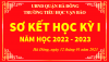 LẾ SƠ KẾT HỌC KÌ I NĂM HỌC 2022 - 2023
