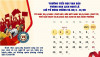 Lịch nghỉ lễ Giổ Tổ Hùng Vương và 30/4-01/5